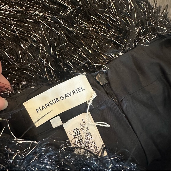 NEW Mansur Gavriel tinsel skirt (Sz 0) - Picture 9 of 14